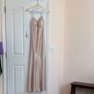 Christina Wu Champagne Maxi Dress